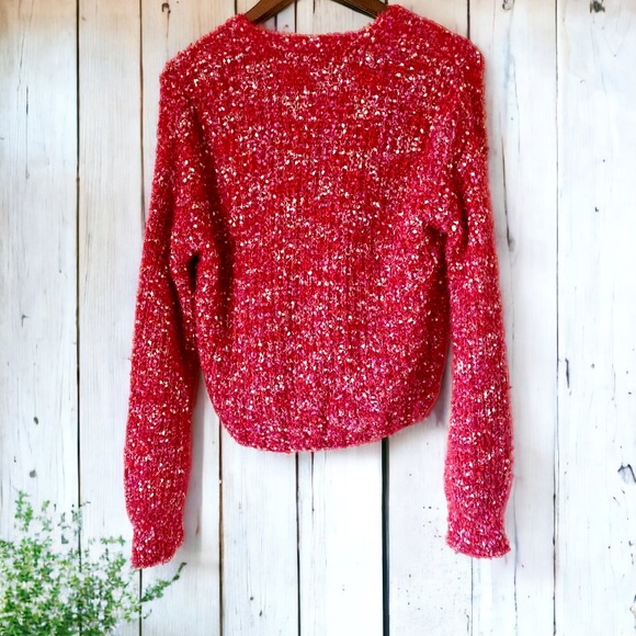 Ransom Red & White Cardigan Size Small - Picture 8 of 8